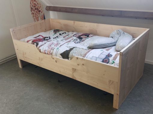 Steigerhout tienerbed bedbank met kajuit
