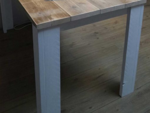 Showroom leegverkoop steigerhout goedkope houten tafel